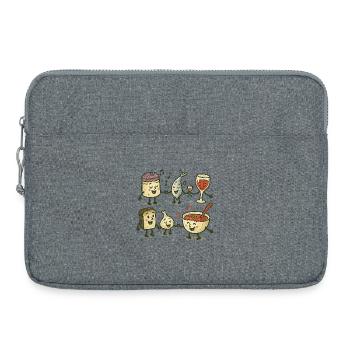 ukrainische Gerichte - Laptoptasche 15" - Grau meliert - Vorne