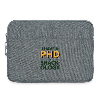 J’ai un doctorat en nutrition snack-ologie Expert - Sacoche pour ordinateur portable 15 pouces - gris chiné - Devant