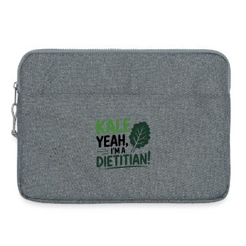 KALE YEAH I'M A DIETITIAN Nutrition Professional  - Sacoche pour ordinateur portable 15 pouces - gris chiné - Devant