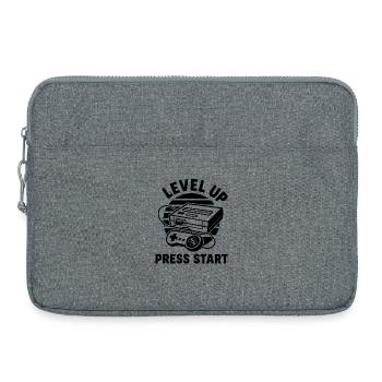 Mise à niveau Appuyer sur Start Retro - Sacoche pour ordinateur portable 15 pouces - gris chiné - Devant