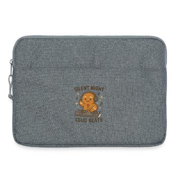 Silence Night Beats forts - Sacoche pour ordinateur portable 15 pouces - gris chiné - Devant