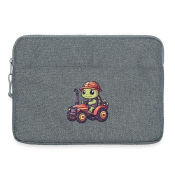Éleveur de tracteurs tortues - Sacoche pour ordinateur portable 15 pouces - gris chiné - Devant