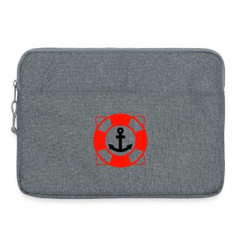Voile - Sacoche pour ordinateur portable 15 pouces - gris chiné - Devant