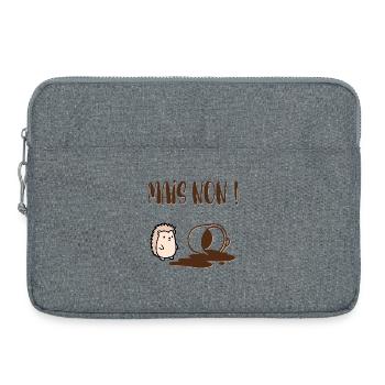 Aber kein Kaffee - Laptoptasche 15" - Grau meliert - Vorne