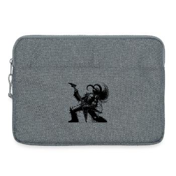 Rockgott aus der Unterwelt Metal kills silence - Laptoptasche 15" - Grau meliert - Vorne