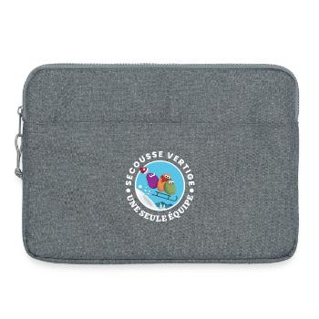 Winter Sledging Team United Humor, Thrills, Magic - Laptop bag 15" - heather grey - Front