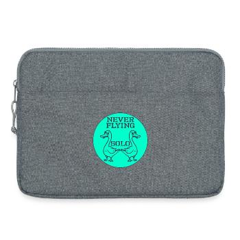 Gänse-Jagd - Laptoptasche 15" - Grau meliert - Vorne