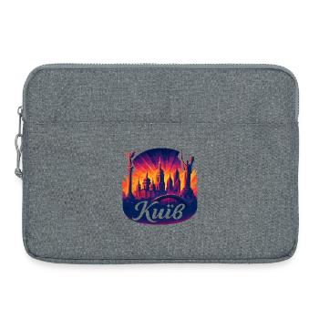 Kiew Kyjiw Hauptstadt Ukraine Geschenk - Laptoptasche 15" - Grau meliert - Vorne