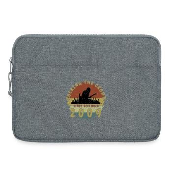16. Geburtstag Rocking the crowd GIT 12/2009 - Laptoptasche 15" - Grau meliert - Vorne