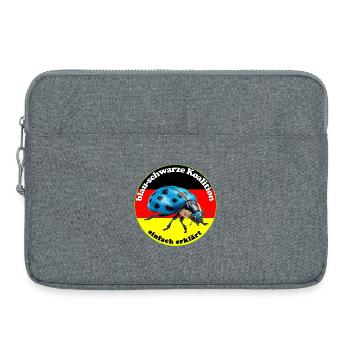 Blauer Käfer widerspiegelt den Wählerwillen - Sacoche pour ordinateur portable 15 pouces - gris chiné - Devant