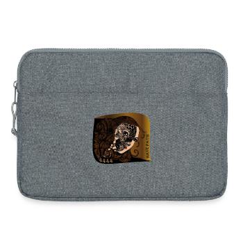 Mask of Faith Zentangle - Laptop bag 15" - heather grey - Front
