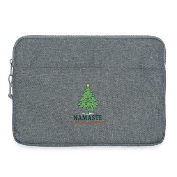 Namaste Festive Tree Zen Style - Laptop bag 15" - heather grey - Front