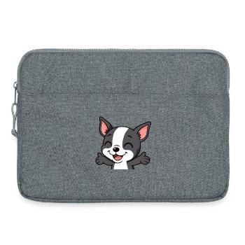 Boston - Hugs - Laptop bag 15" - heather grey - Front