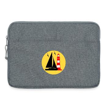 Sail - Laptop bag 15" - heather grey - Front