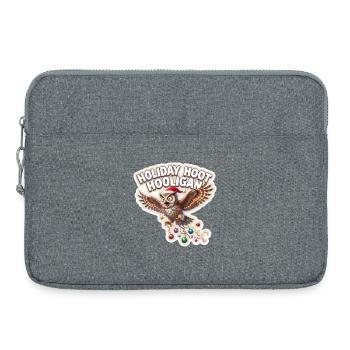 WeihnachtlicheEulenfeier - Laptoptasche 15" - Grau meliert - Vorne