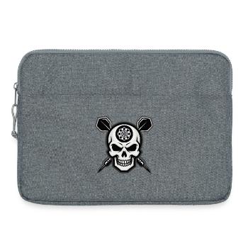 Dart Skull Pub Style - Sacoche pour ordinateur portable 15 pouces - gris chiné - Devant
