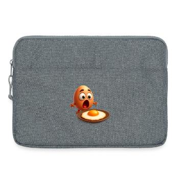 Œuf Contrarié - Sacoche pour ordinateur portable 15 pouces - gris chiné - Devant