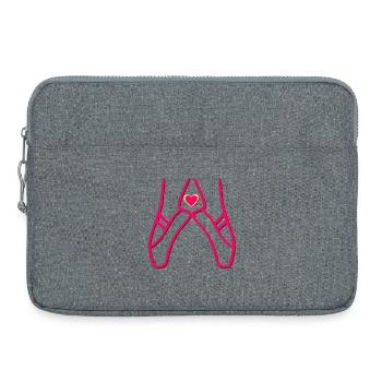 Pointe Shoes Ballet Dancing - Laptop bag 15" - heather grey - Front