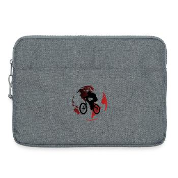 Mountainbiken auf der Globe Rouge - Laptoptasche 15" - Grau meliert - Vorne