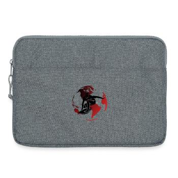 Red Globe Surfer - Laptoptasche 15" - Grau meliert - Vorne