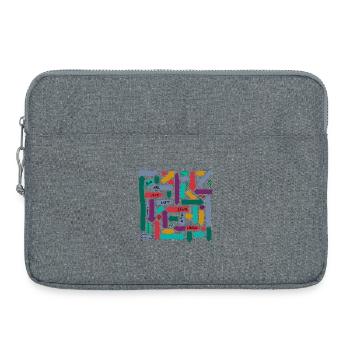 Tu n’es pas perdu, tu es là - Sacoche pour ordinateur portable 15 pouces - gris chiné - Devant