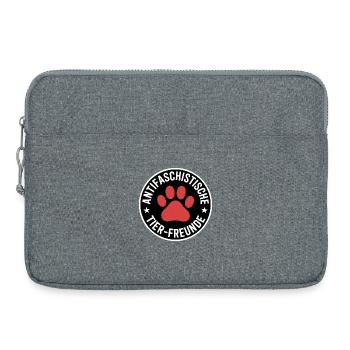 Antifascist Animal Friends - Against Law - Laptop bag 15" - heather grey - Front