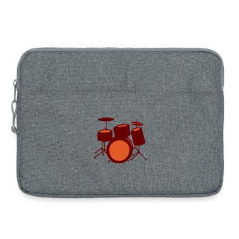 Batterie Crépuscule Rouge-Orange - Laptoptasche 15" - Grau meliert - Vorne