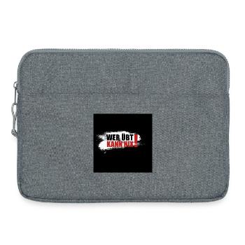 Qui s’entraîne ne peut rien faire - Sacoche pour ordinateur portable 15 pouces - gris chiné - Devant