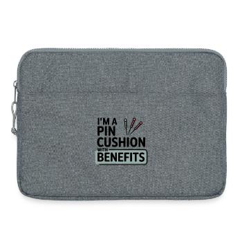 Je suis acupuncteur de coussins d’épingles avec des avantages - Sacoche pour ordinateur portable 15 pouces - gris chiné - Devant