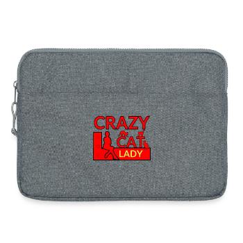 Katzen - Laptoptasche 15" - Grau meliert - Vorne