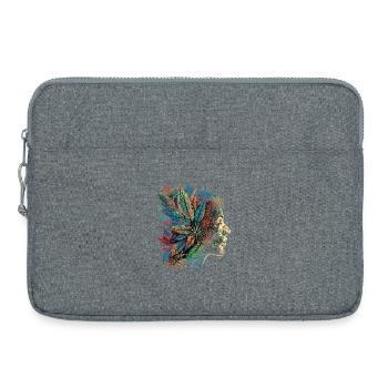 Silhouette psychédélique Blatten - Sacoche pour ordinateur portable 15 pouces - gris chiné - Devant