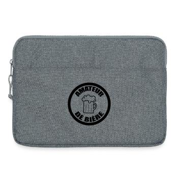 Bierliebhaber | Alkohol - Laptoptasche 15" - Grau meliert - Vorne