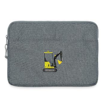 Excavator - Laptop bag 15" - heather grey - Front
