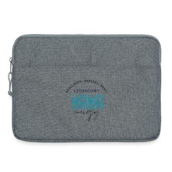 Legendary Mama Neon Wordmark - Laptop bag 15" - heather grey - Front