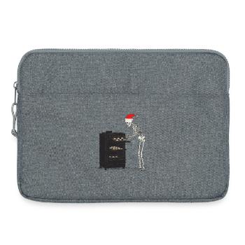 Skelett backt Cookies - Laptoptasche 15" - Grau meliert - Vorne