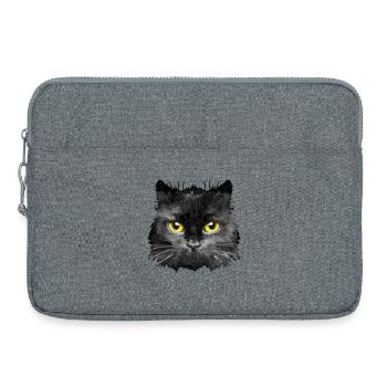 Katze - Laptoptasche 15" - Grau meliert - Vorne