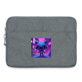Robot Neon Urbain Ninjo - Sacoche pour ordinateur portable 15 pouces - gris chiné - Devant