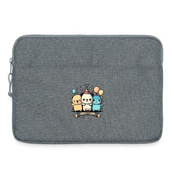 Fête du Trio Bärchen - Sacoche pour ordinateur portable 15 pouces - gris chiné - Devant