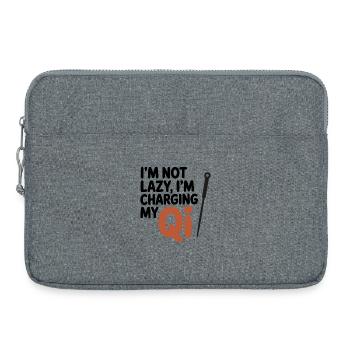 Licensed TCM Practitioner Expert Energy - Laptop bag 15" - heather grey - Front