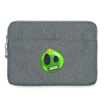 Boule de Noel  Vert Anxieux Lime - Sacoche pour ordinateur portable 15 pouces - gris chiné - Devant