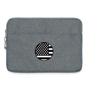 United States flag - Laptop bag 15" - heather grey - Front