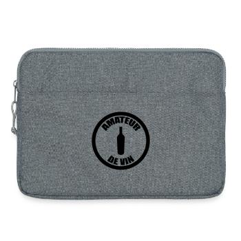 Amateur de vin / Alcool - Sacoche pour ordinateur portable 15 pouces - gris chiné - Devant