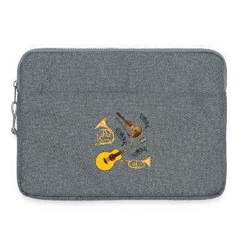 Musical instruments - Laptop bag 15" - heather grey - Front