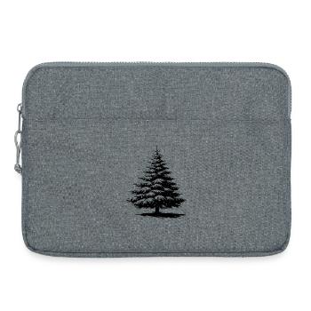 Snowy Christmas pine - Laptop bag 15" - heather grey - Front