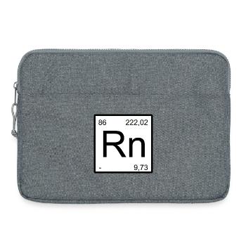 Radon Periodical Design Black & White - Sacoche pour ordinateur portable 15 pouces - gris chiné - Devant
