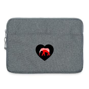 Elephant - Laptop bag 15" - heather grey - Front