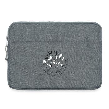 Motif créatif de la Tour de Berlin - Sacoche pour ordinateur portable 15 pouces - gris chiné - Devant