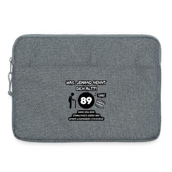 89 et légendaire : Dents en l’air, bâton en train de danser ! - Sacoche pour ordinateur portable 15 pouces - gris chiné - Devant