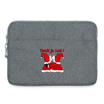 Danke, Weihnachtsmann - Laptoptasche 15" - Grau meliert - Vorne
