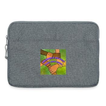 Ensemble on peut faire bien mieux - Sacoche pour ordinateur portable 15 pouces - gris chiné - Devant